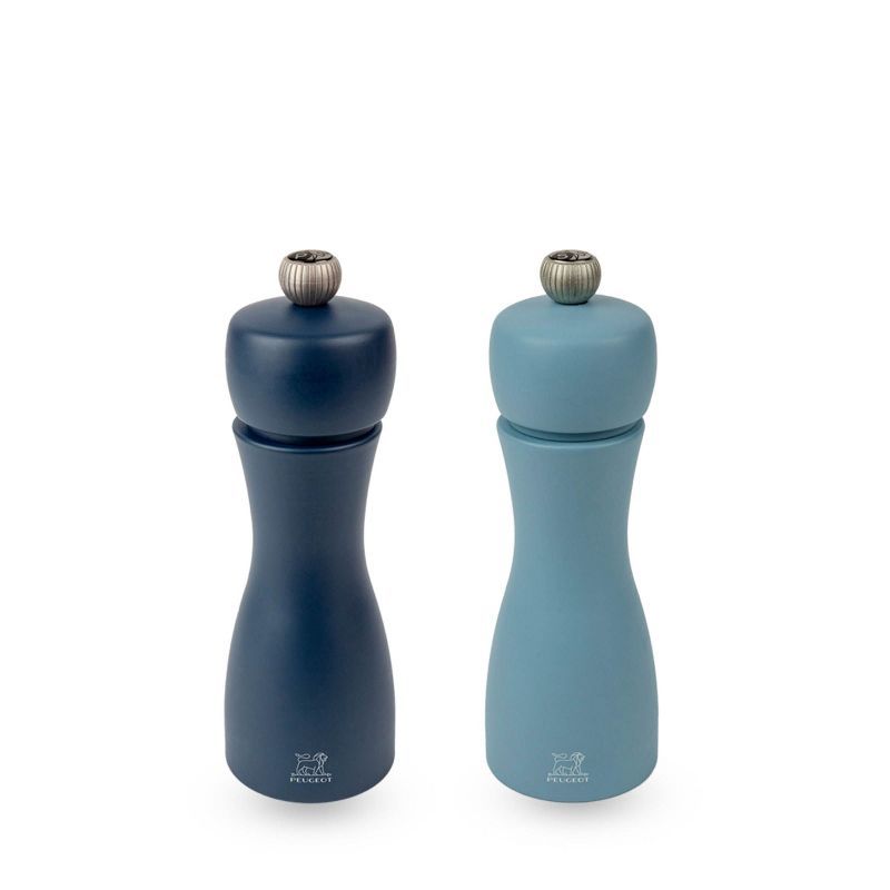 Peugeot Tahiti Duo Air Blue Beech Wood Salt and Pepper Mills