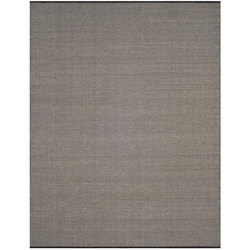 Coastal Breeze Ivory/Black Cotton 8' Round Area Rug