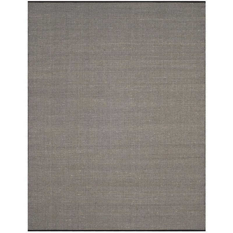 Coastal Breeze Ivory/Black Cotton 8' Round Area Rug