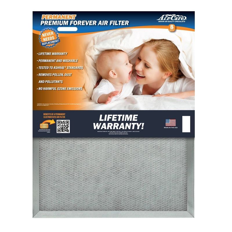 Air-Care 20x20x1 Permanent Washable Electrostatic Air Filter