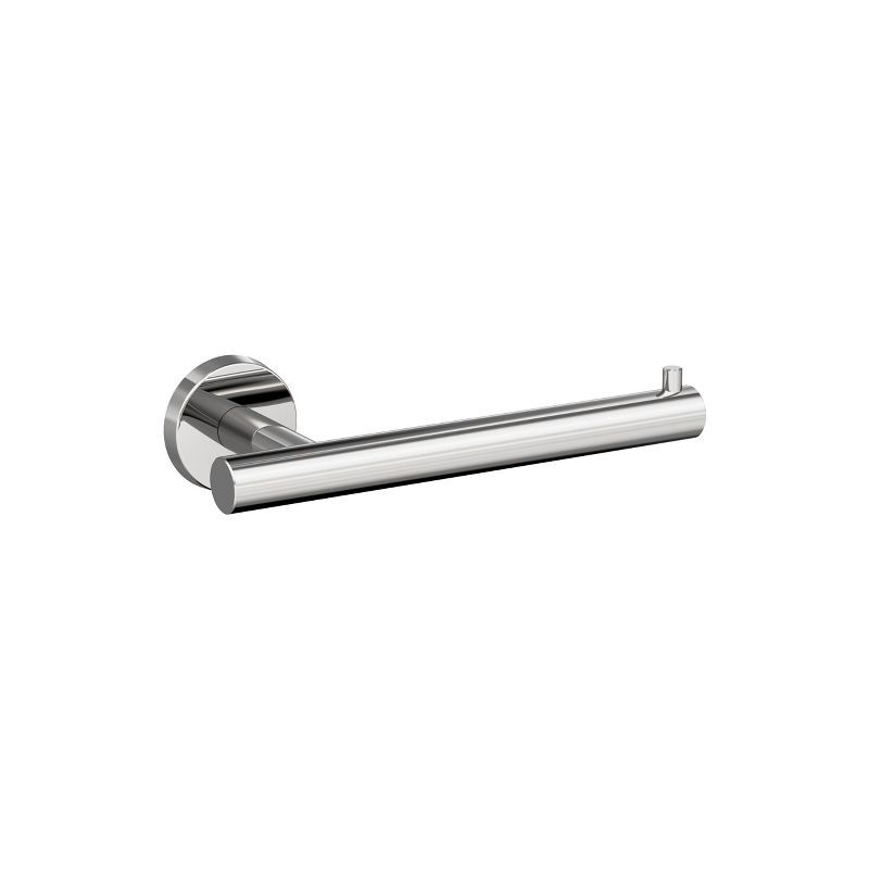 Polished Stainless Steel Modern Single Post Toilet Paper Holder