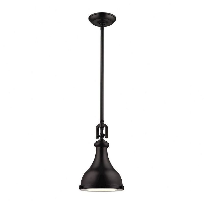 Rutherford Oil Rubbed Bronze Glass Mini Pendant Light