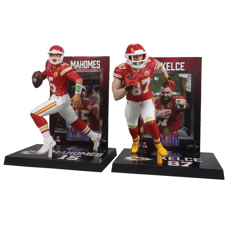 NFL Chiefs Travis Kelce & Patrick Mahomes 7-Inch Figure Set