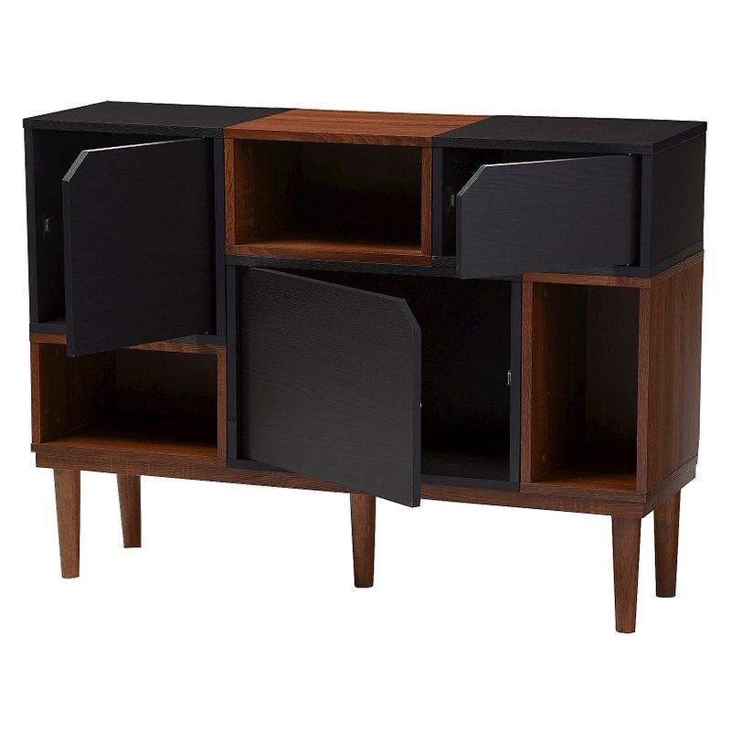 Anderson 40" Oak and Espresso Mid-Century Modern Sideboard