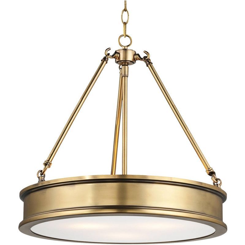 Harbour Point 19" Liberty Gold Maritime-Inspired Pendant Light