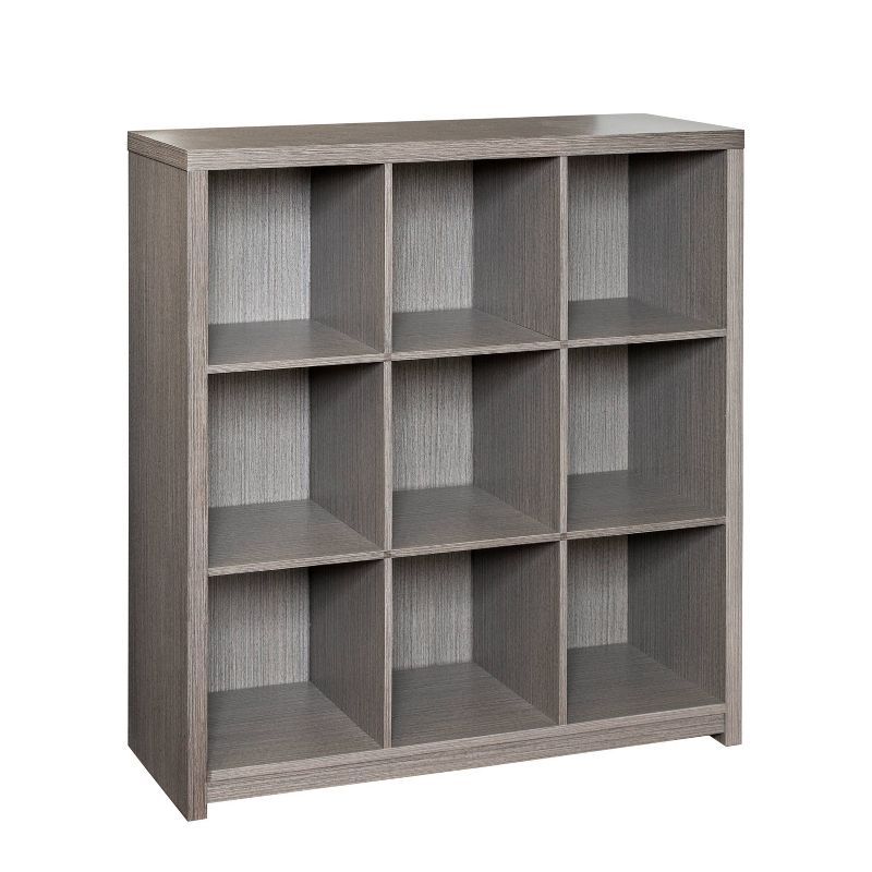 Premium Gray Laminate 9-Cube Organizer Shelf, 42 in