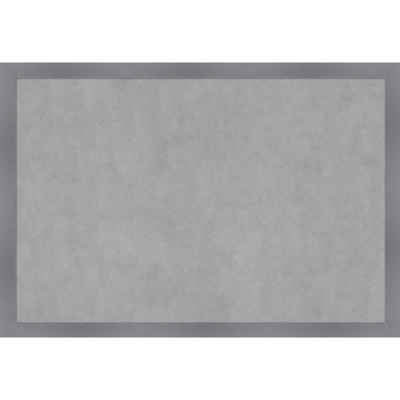 38"x26" Silver Wood Framed Magnetic Memo Board