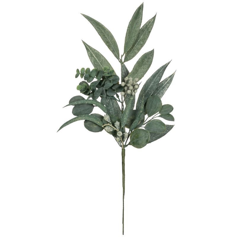 Evergreen Bliss 22" Faux Eucalyptus Tabletop Arrangement