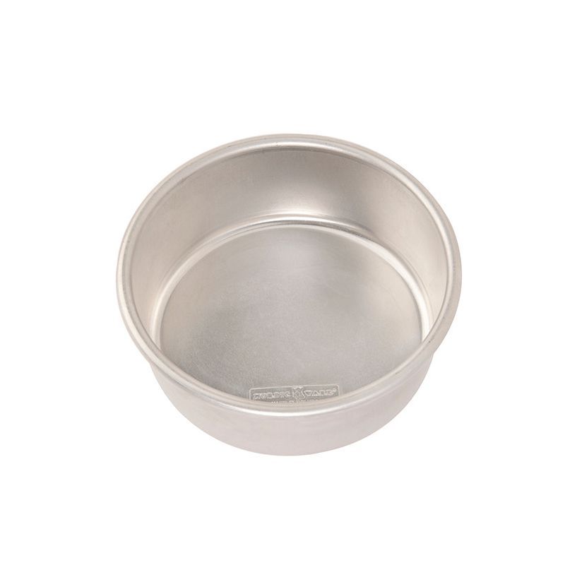 6-Inch Round Silver Aluminum Non-Stick Cake Pan