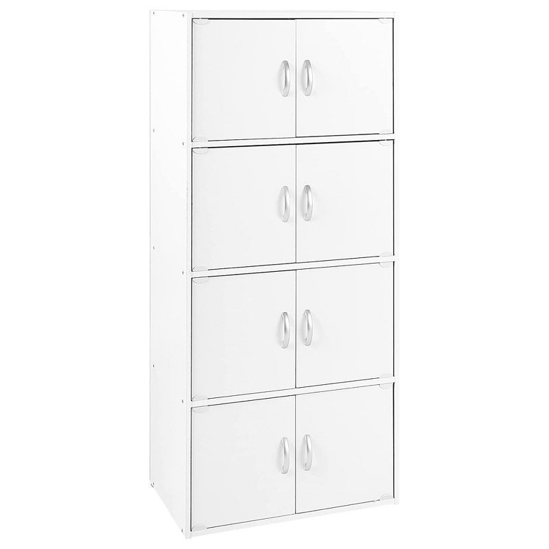 White 8-Door Multipurpose Storage Cabinet