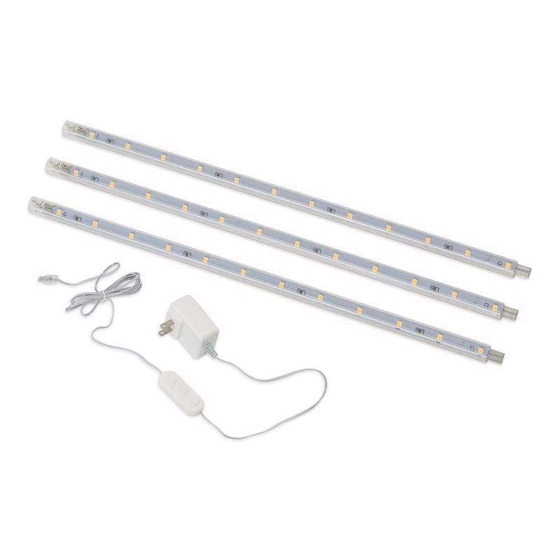 Amerelle 12-inch White Plug-In LED Strip Light Kit