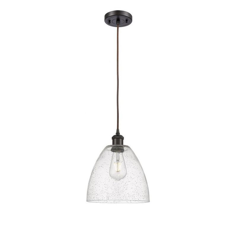 Ballston Mini 9" Oil Rubbed Bronze Pendant with Glass Shade