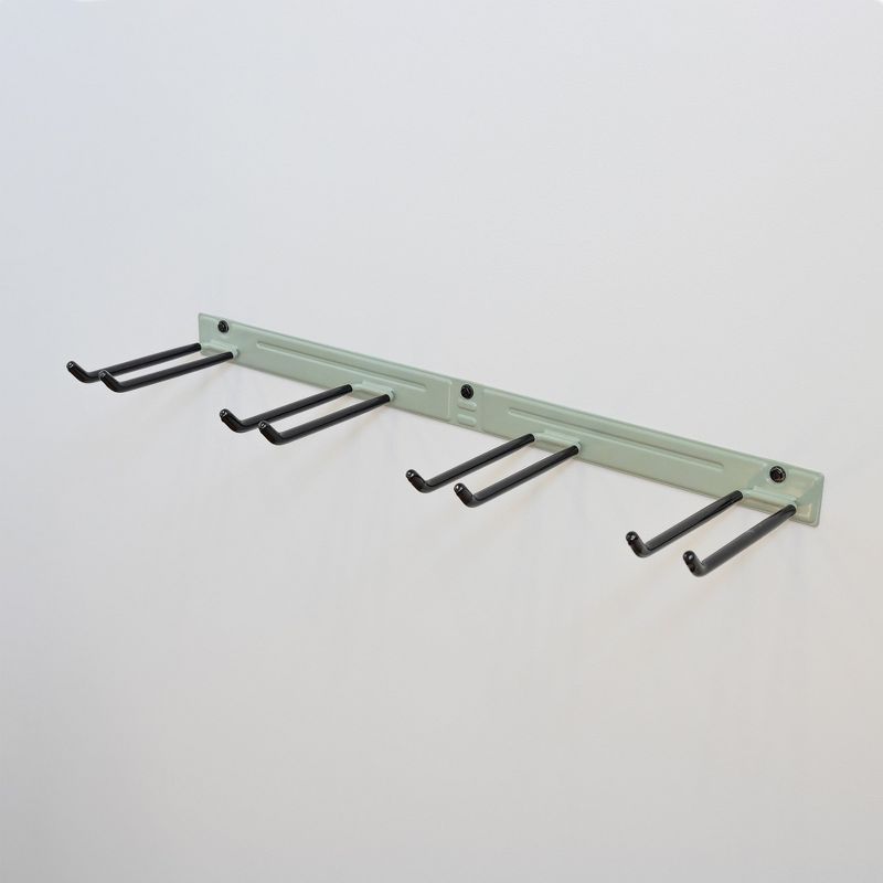 Green Powder Coated Wall Mount Garage Tool Organizer