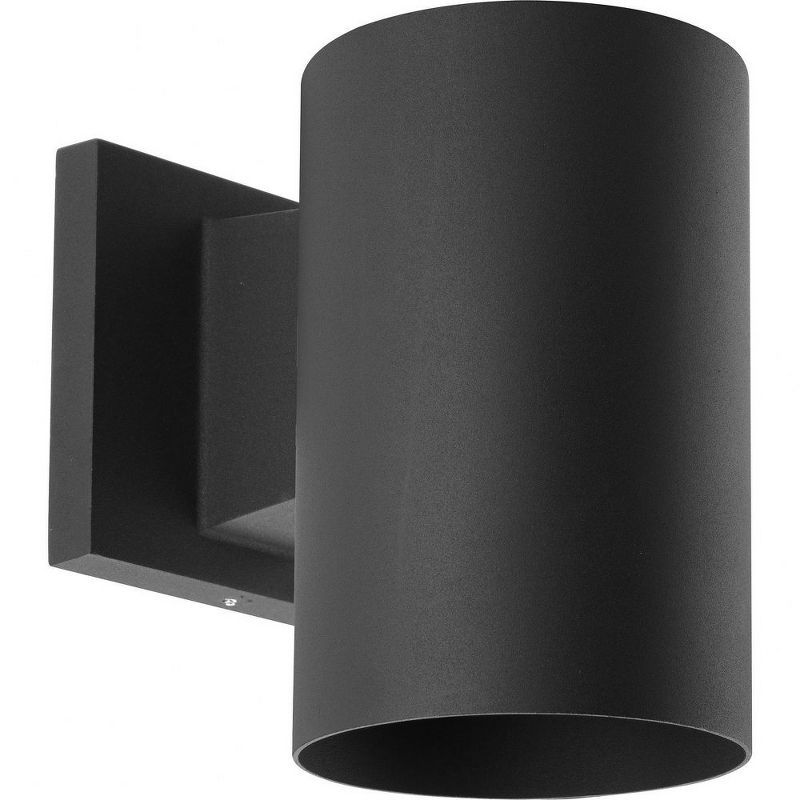 Black Polycarbonate Cylinder Outdoor Wall Light