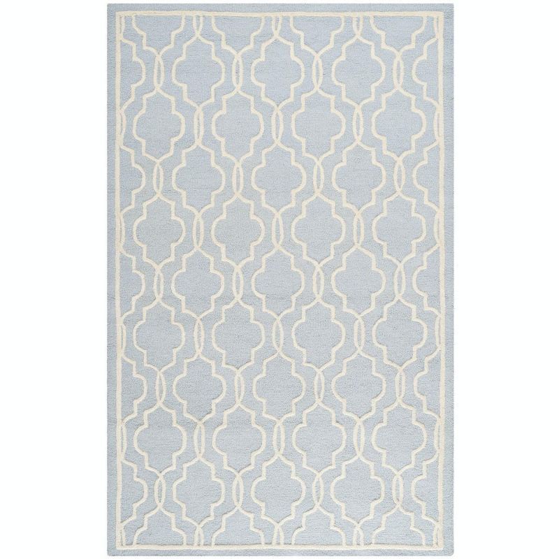 Ivory Hand-Tufted Wool 8' x 10' Rectangular Rug