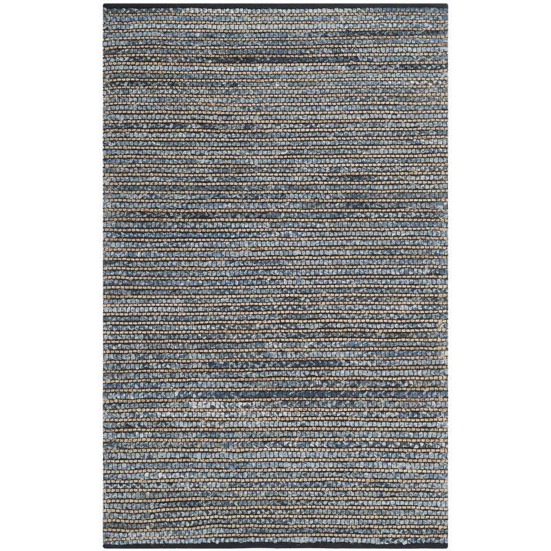 Cape Cod Blue 5' x 8' Handmade Cotton Area Rug