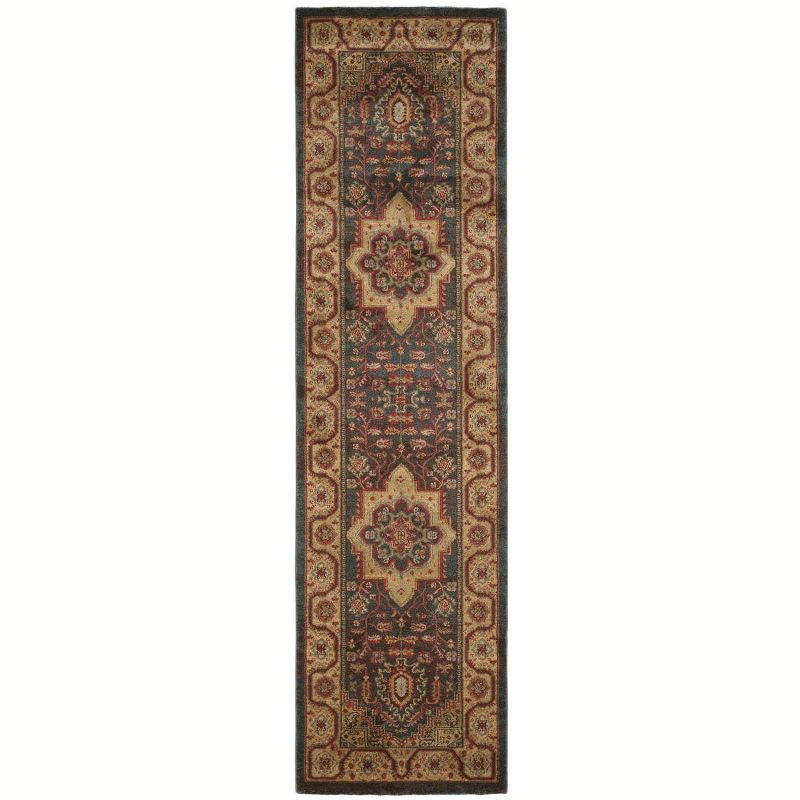 Mahal MAH656 Power Loomed Indoor Runner Rug - Navy/Natural - 2'2"x6' - Safavieh.
