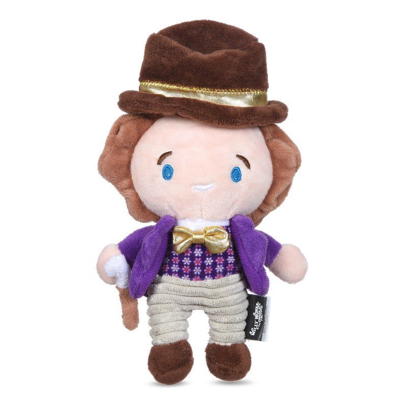 Willy Wonka 6" Plush Squeaker Dog Toy with Velvet Hat