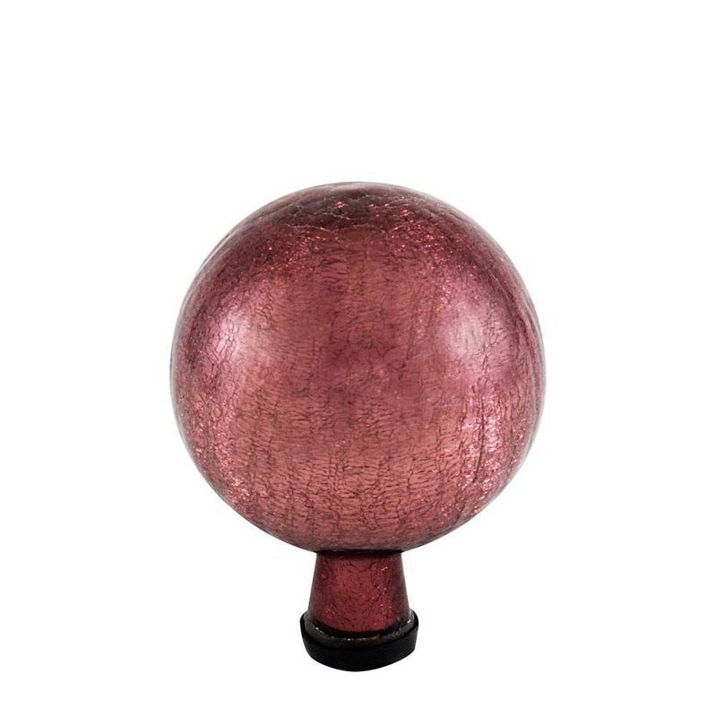 6" Plum Crackle Glass Gazing Globe