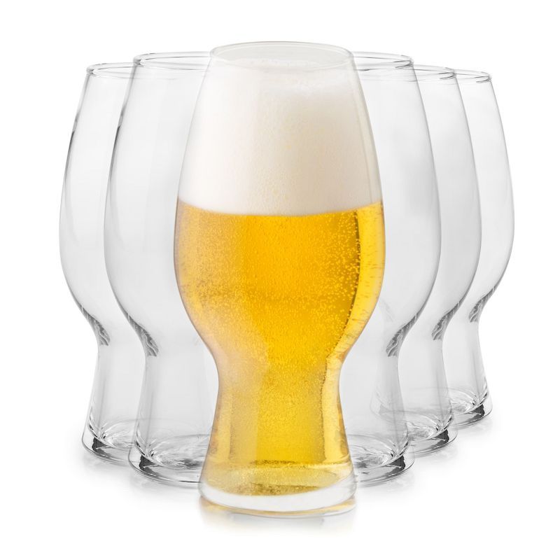 Libbey 20.8-Ounce Clear Tulip Craft Beer Glasses Set of 6