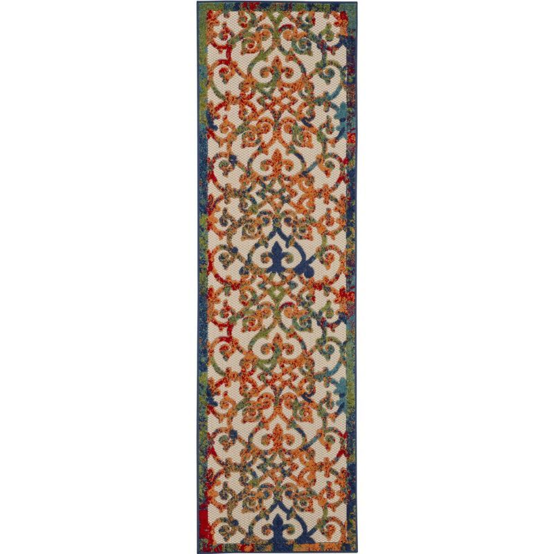 Sunny Sensation 5' x 7' Multicolor Geometric Synthetic Area Rug