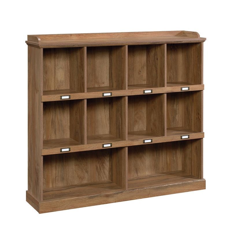 Sindoori Mango Finish Cubby Storage Bookcase with Doors