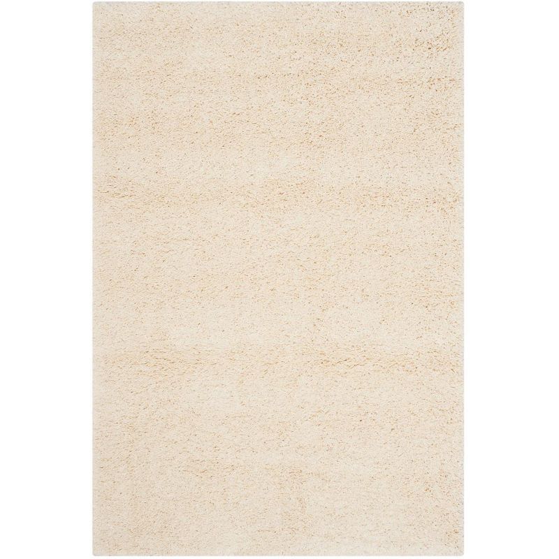 Ivory Tufted Handmade Shag Rug, 4' x 6'