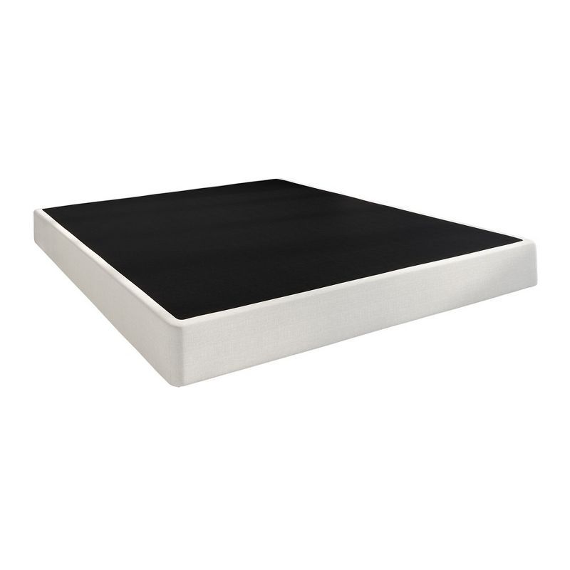 Twin Black and White Metal Box Spring