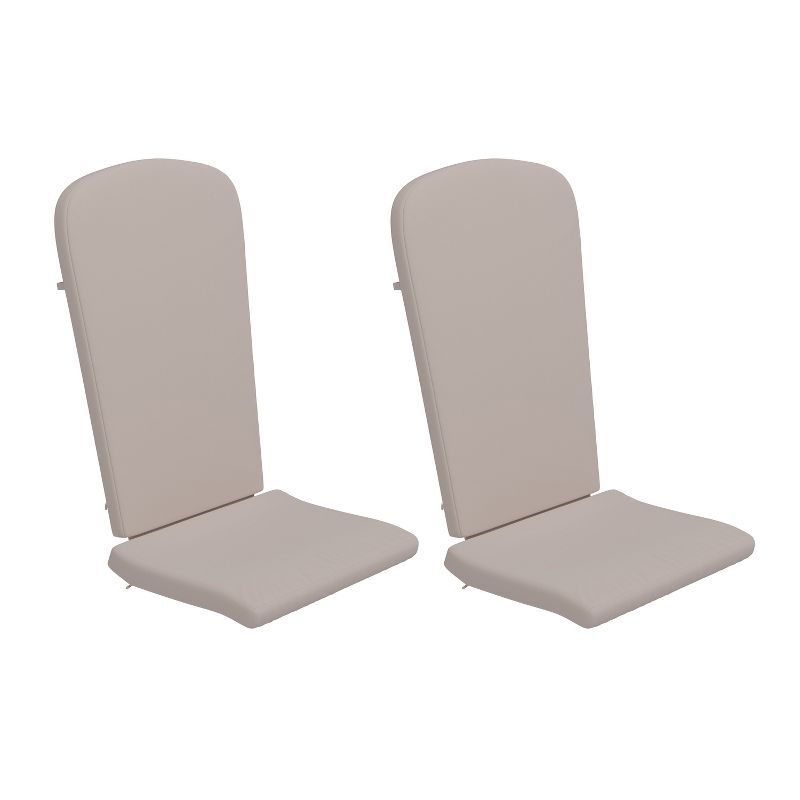 Cream High Back Foam Filled Indoor/Outdoor Adirondack Chair Cushions
