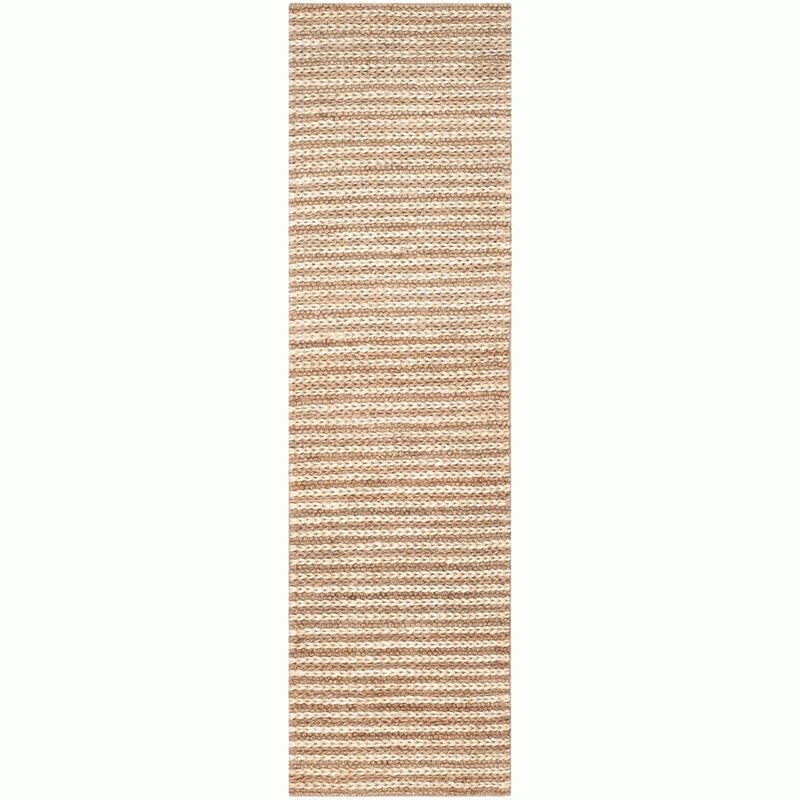 Hand-Knotted Jute Natural Fiber 2'3" x 10' Runner Rug