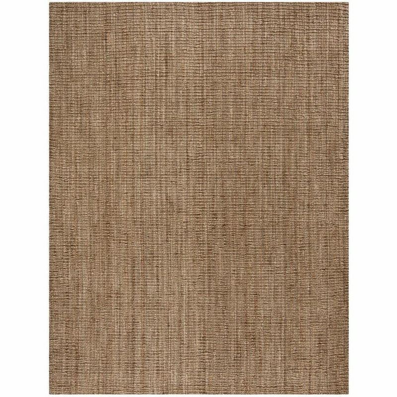 Natural Gray Handmade Jute Rectangular Area Rug 8' x 10'