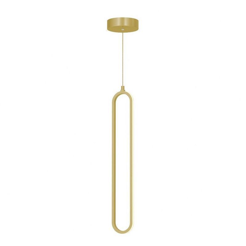 Sienna Gold LED Mini Pendant Light with Glass Diffuser