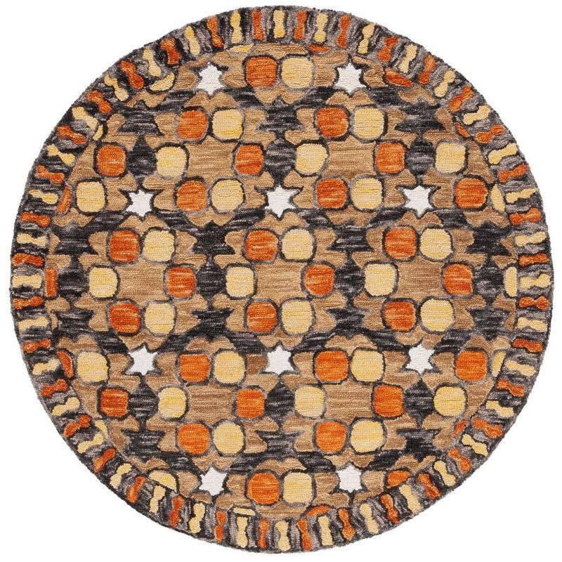 Aspen 5' Round Handmade Wool Tufted Area Rug