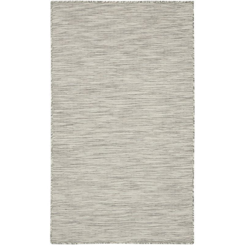 Positano Light Grey 3' x 5' Easy-Care Synthetic Area Rug