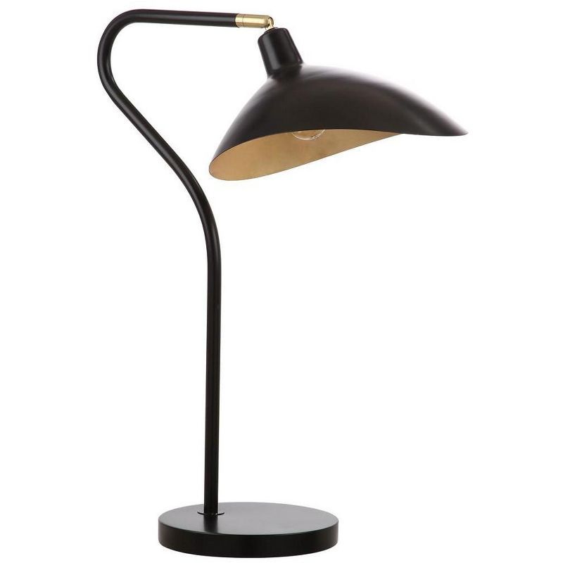 Giselle 30 Inch Black Adjustable Metal Table Lamp