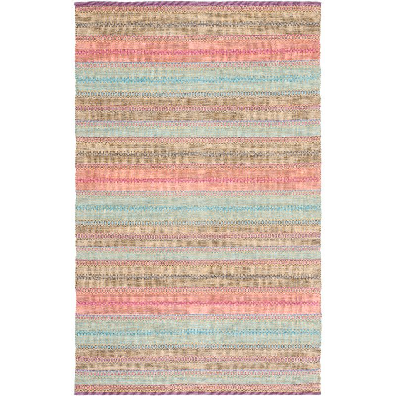 Coastal Breeze Handwoven Blue Cotton-Wool 3'x5' Area Rug