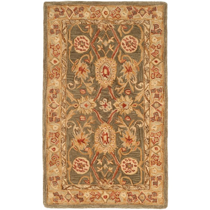 Anatolia Brown and Ivory Hand Tufted Wool Area Rug