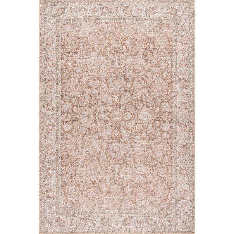 Hillstone Rust Rectangular Synthetic 4' x 6' Area Rug