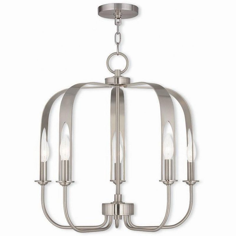 Addison Brushed Nickel 5-Light Modern Chandelier