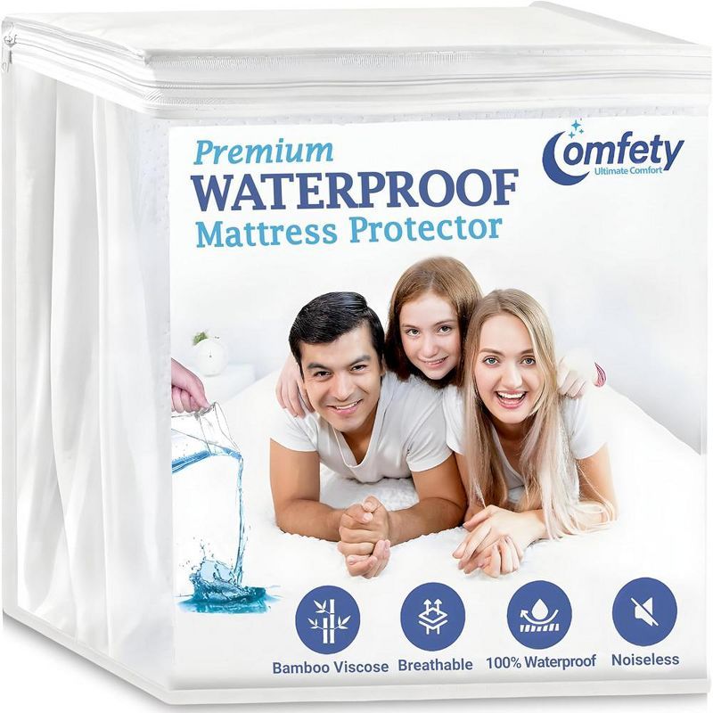 Queen Bamboo Viscose Waterproof Mattress Protector