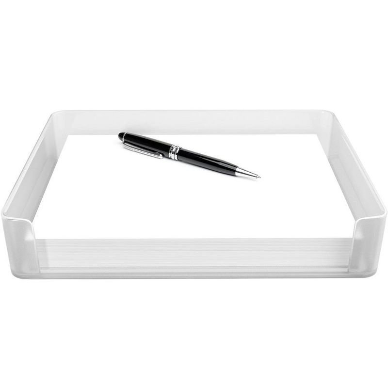 Clear Plastic Letter Tray Paper Organizer