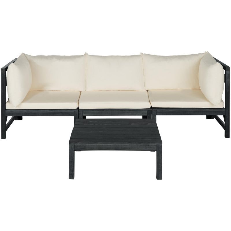 Lynwood 80" Light Beige Modular Outdoor Sectional Sofa Set