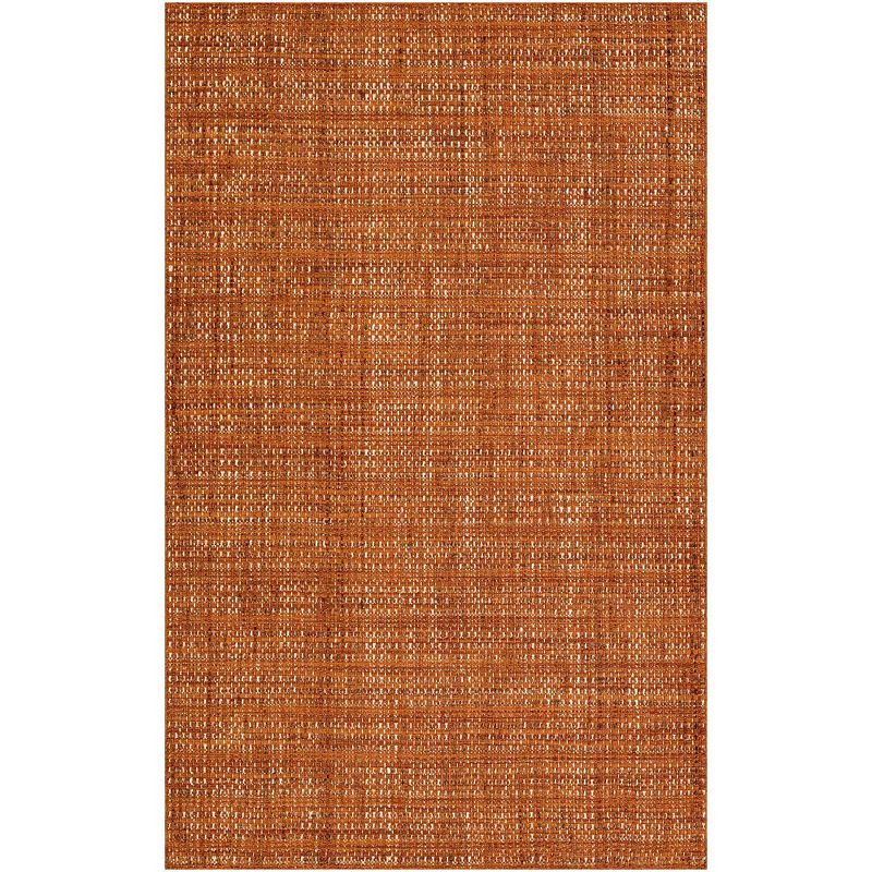 Spice and Paprika Hand Loomed Wool Area Rug 8' x 10'