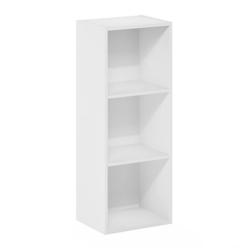 White Composite Wood 3-Tier Cube Storage Organizer