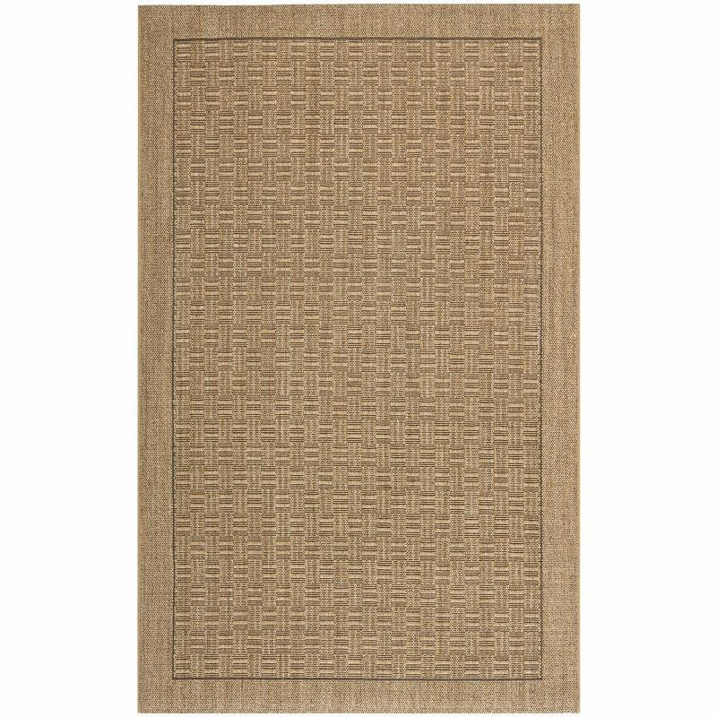 Natural Geometric Hand-Knotted Sisal 6' x 9' Area Rug