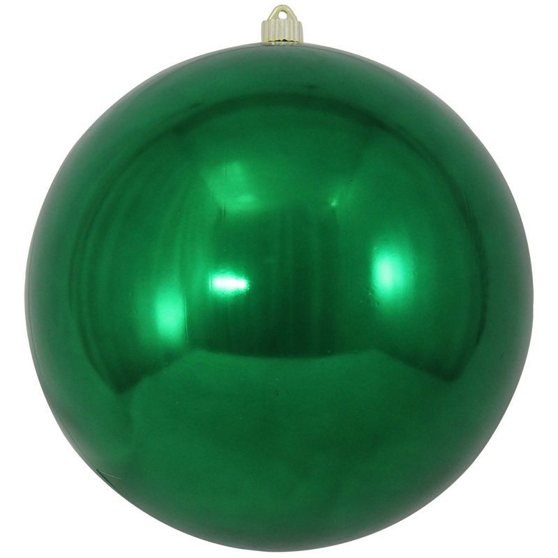 12" Shiny Green Shatterproof Plastic Christmas Ornament