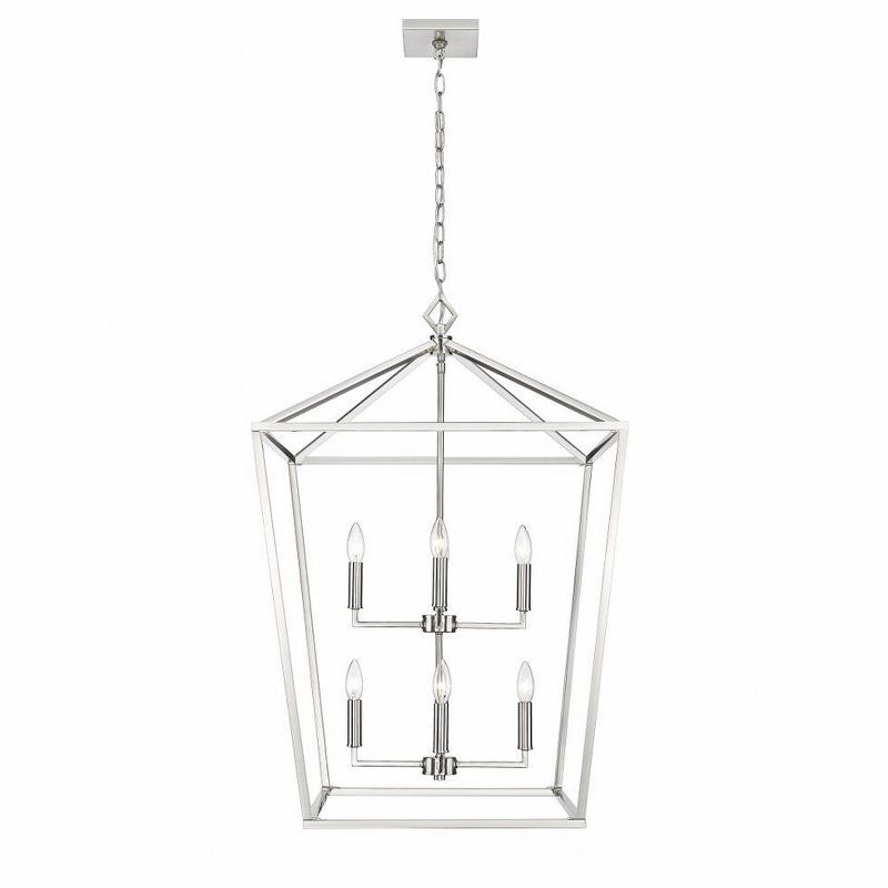 Elegant Satin Nickel 8-Light Pendant for Refined Interiors
