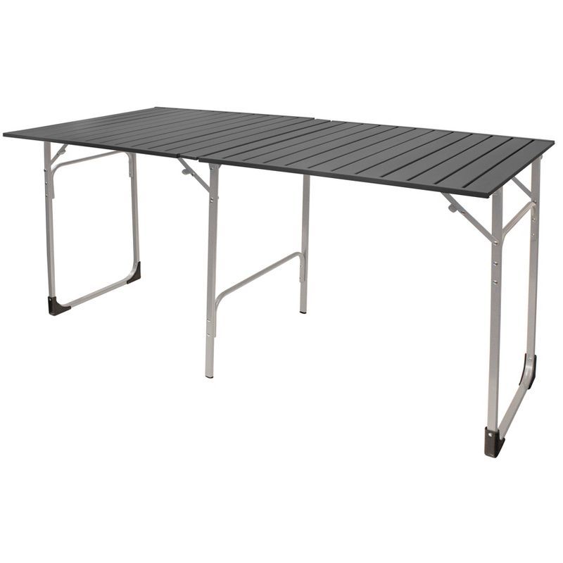 GCI Outdoor Silver Aluminum Foldable Camping Dining Table