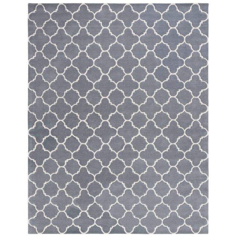 Chatham Dark Grey and Ivory Hand-Tufted Wool Area Rug