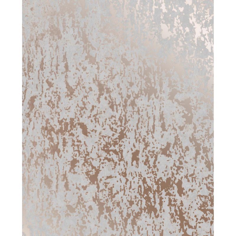 Milan Rose Gold and Grey Textured Wallpaper Roll